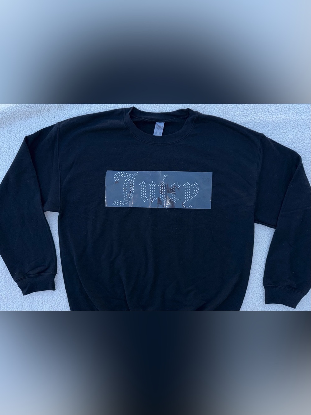 Custom juicy couture rhinestone crewneck
